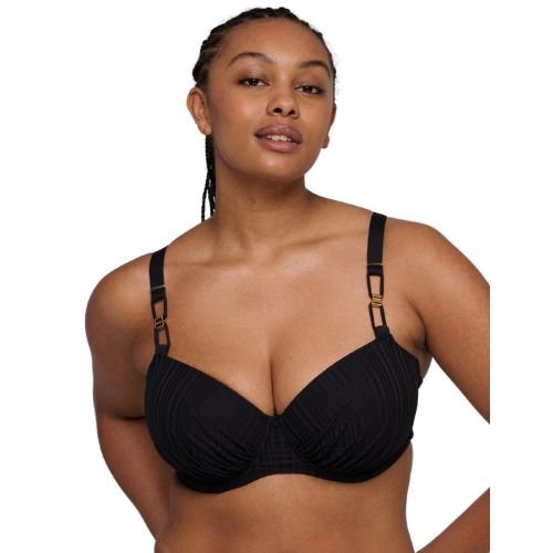 Prima Donna Swim Kiruna Padded Balcony Bikini Top - Black