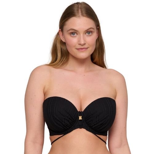 Prima Donna Swim Kiruna Padded Strapless Bikini Top - Black