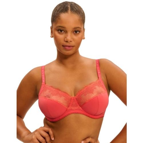 Simone Perele Allure Full Cup Support Bra - Coralia Red