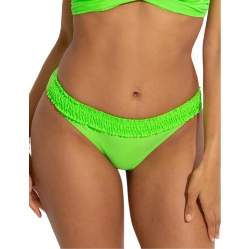 Pour Moi Free Spirit Frill Waist Bikini Brief - Lime