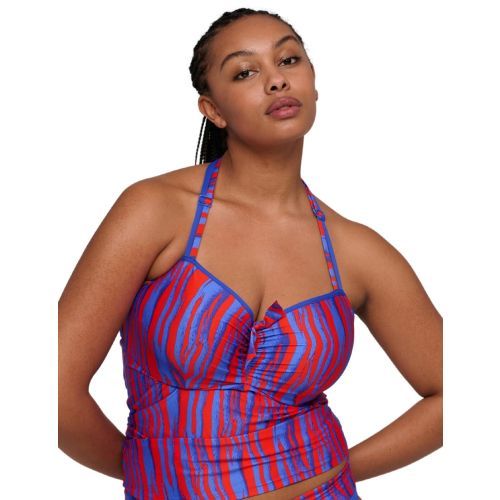 Prima Donna Swim Skudai Padded Full Cup Tankini Top - Wild Stripes