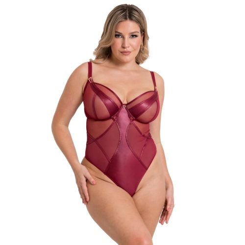 Scantilly by Curvy Kate Suspense Wired Bodysuit - Sangria