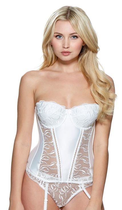 lepel bouquet ivory basque model wears lepel bouquet ivory basque